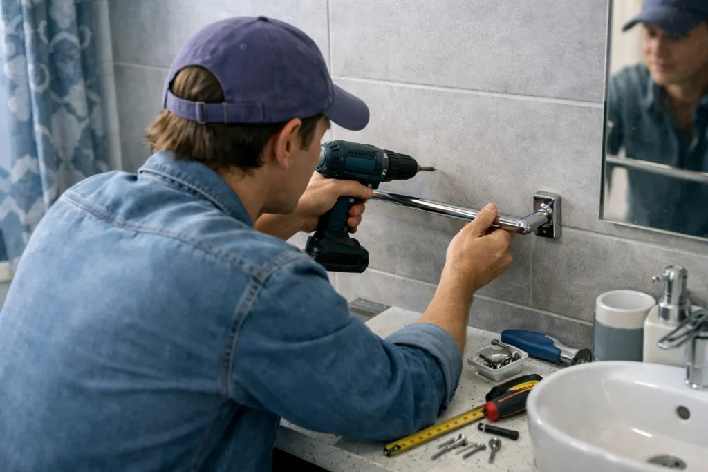 Guide complet pour installer un porte serviette mural dans sa salle de bain
