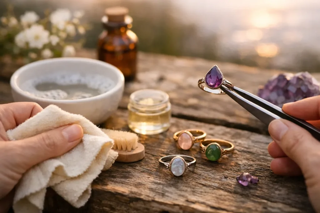 Soins et maintenance des bagues en pierres naturelles pour une longévité accrue