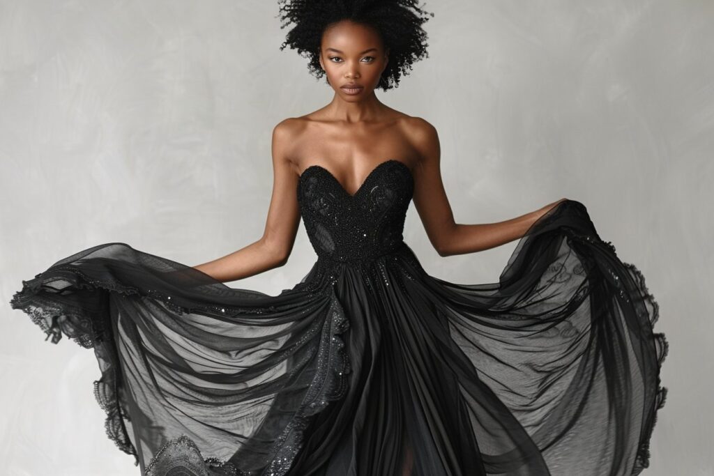 La renaissance des robes de princesse noires : une inspiration moderne pour les femmes d’aujourd’hui