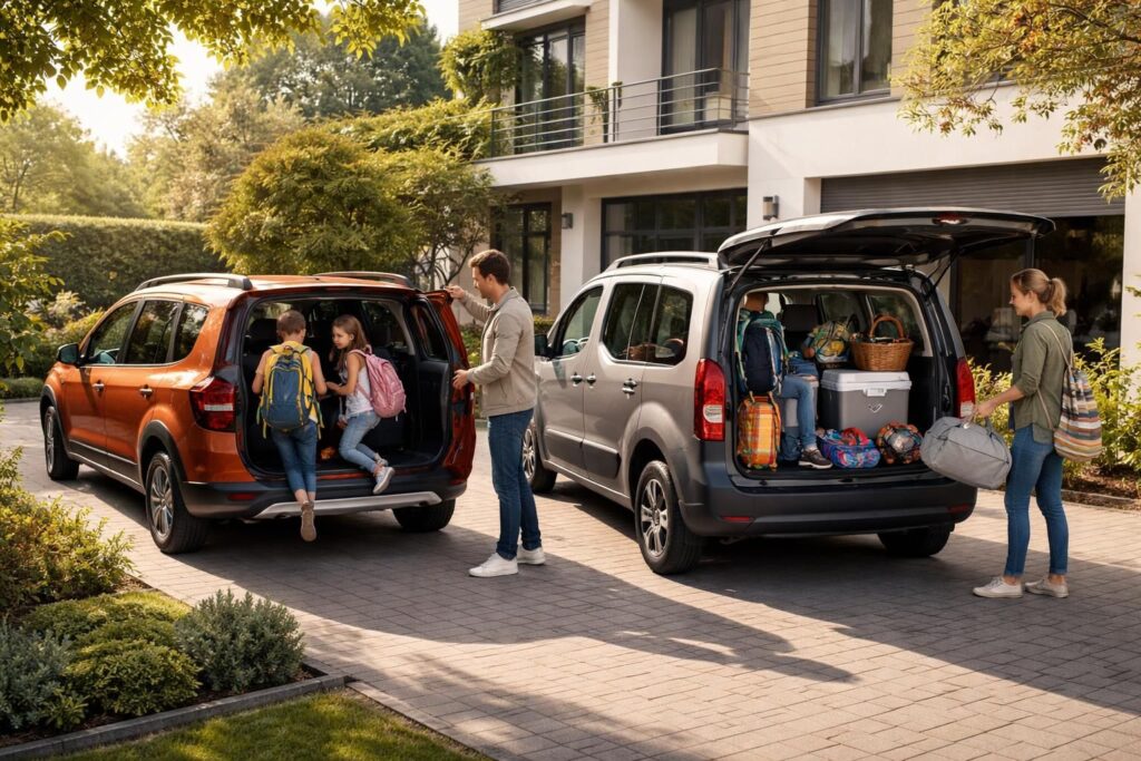 Organiser le quotidien familial avec un Dacia Jogger sept places et Citroën Berlingo