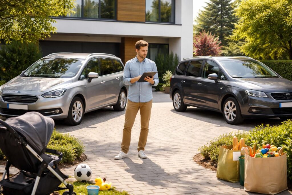 Papa au foyer et choix du monospace familial entre Ford Galaxy et Seat Alhambra pratique