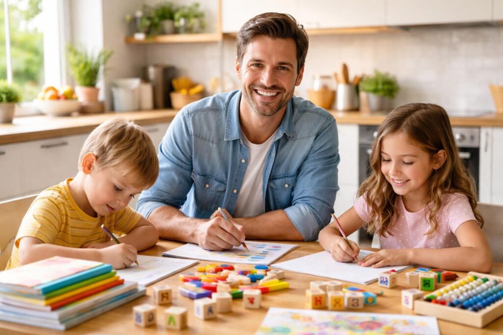 Papa au foyer témoigne sur partage des tâches et éducation positive à domicile