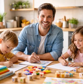 Papa au foyer témoigne sur partage des tâches et éducation positive à domicile