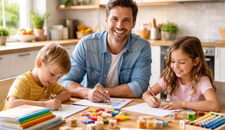 Papa au foyer témoigne sur partage des tâches et éducation positive à domicile
